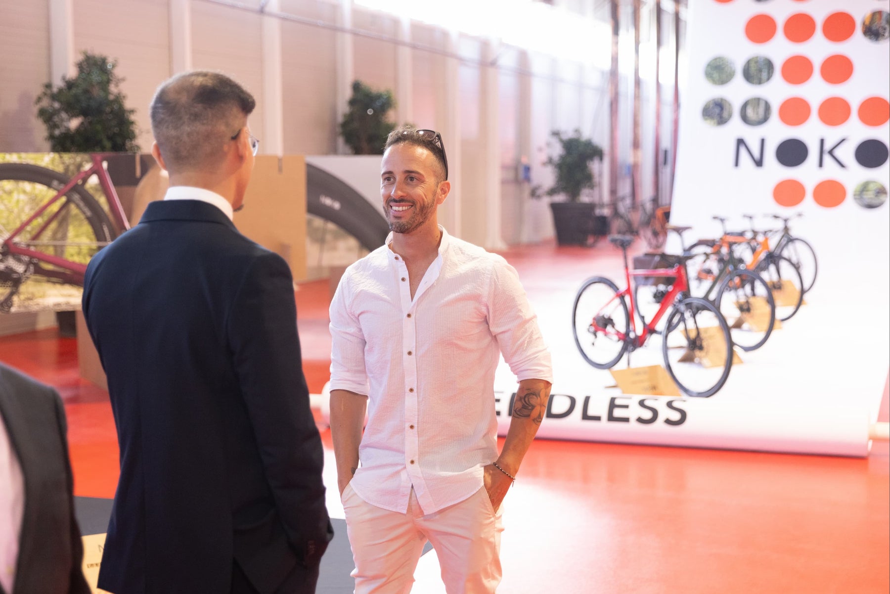 Andrea Dovizioso at the opening of NOKO Park.