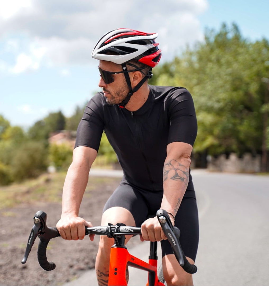 Andrea Dovizioso riding near Mount Etna