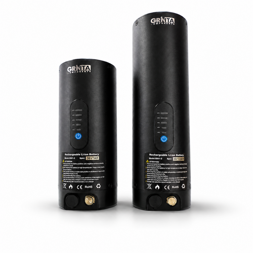 Removable NOKOLIGHT bottle-style battery for the GRINTA e-bike system